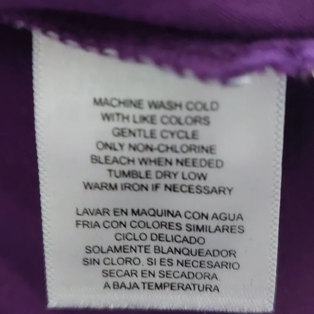 "Anne Klein", size M, purple color tank top, 96% cotton,4% spandex - Picture 6 of 6